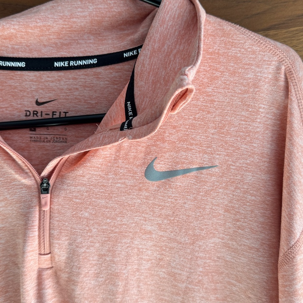 Nike Dri-FIT Half-Zip Pullover Women's Size L | Pink | Like New Running Top - Picture 10 of 13